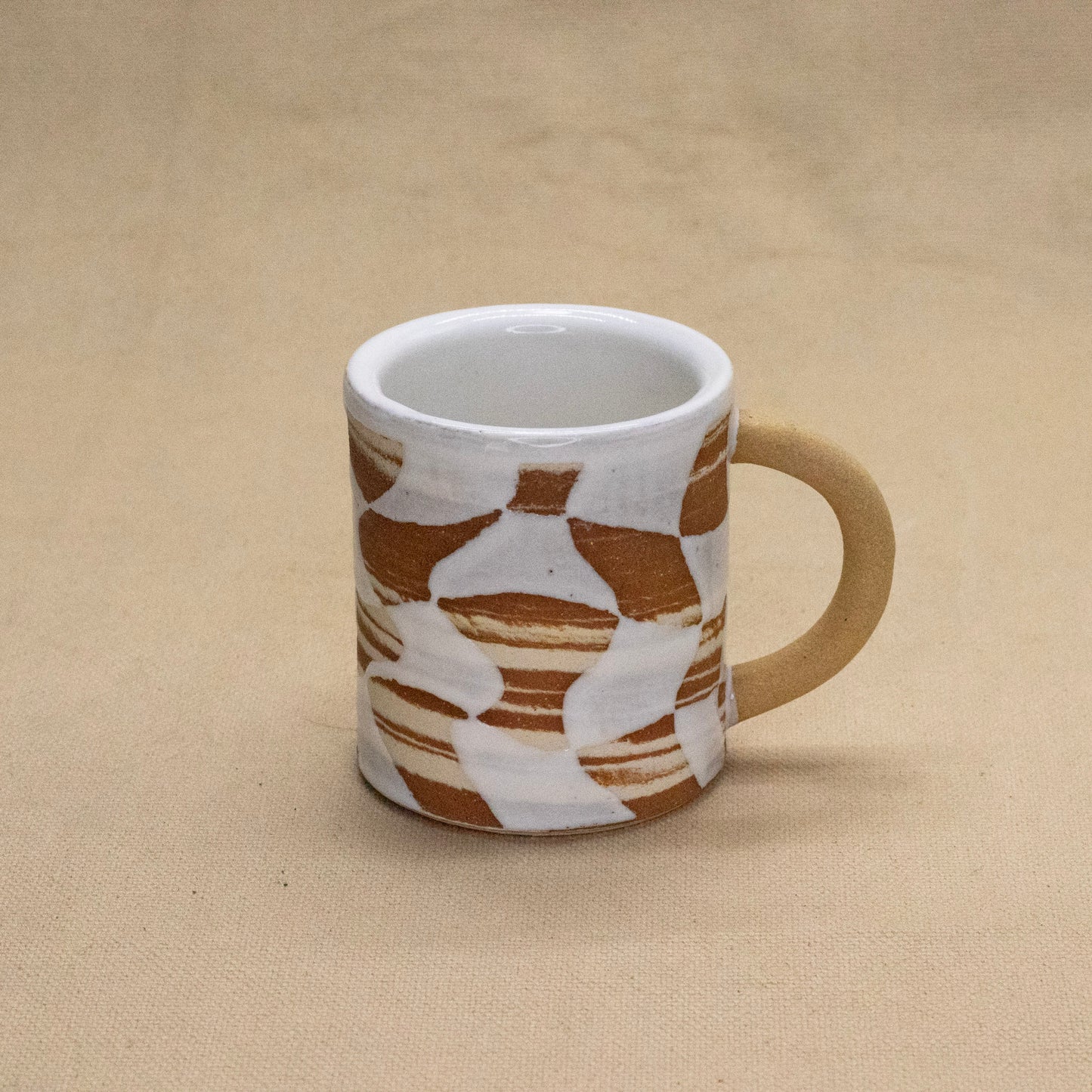 Checkers Mug #1 by Full Spectrum Ceramics