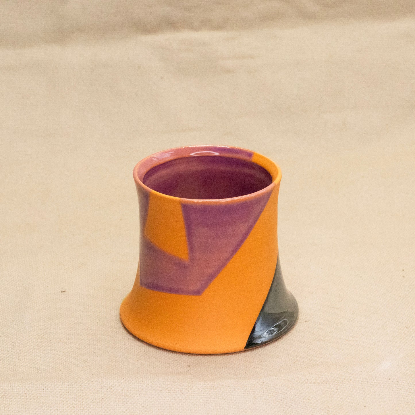 Orange Shapes Cup by Totally Shapes