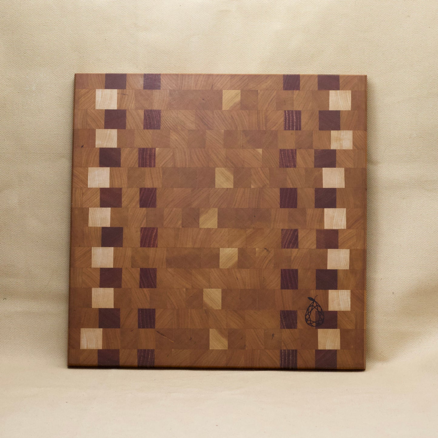 Cherry Checkers Cutting Board by Ruby Pear Woodworks