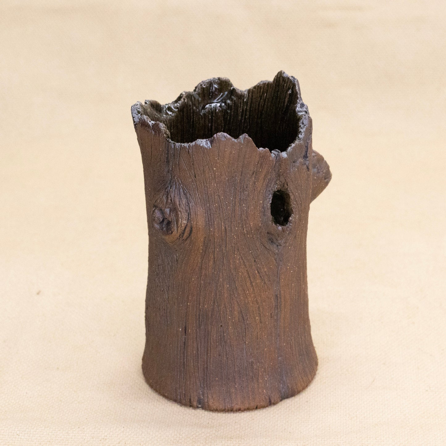 Tree Trunk Bud Vase #3 by Dustin Low