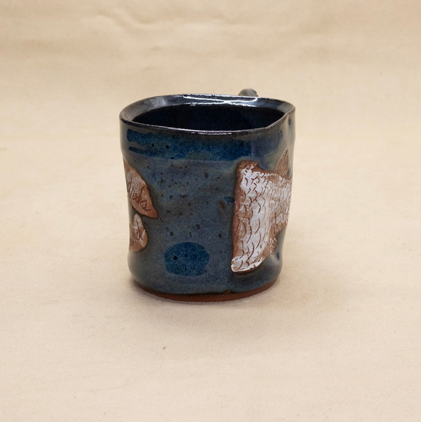 Fish Tail Twisted Handle Mug by Tommy Schaefer
