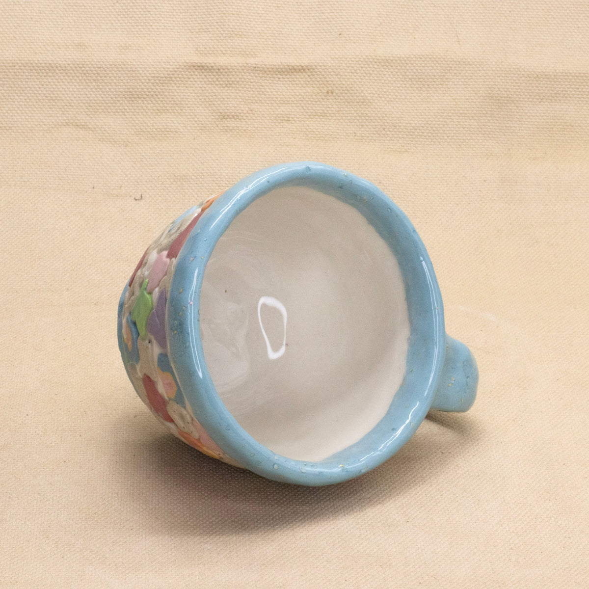 Lucky Charms Mug (Blue Rim) by Amber Frances