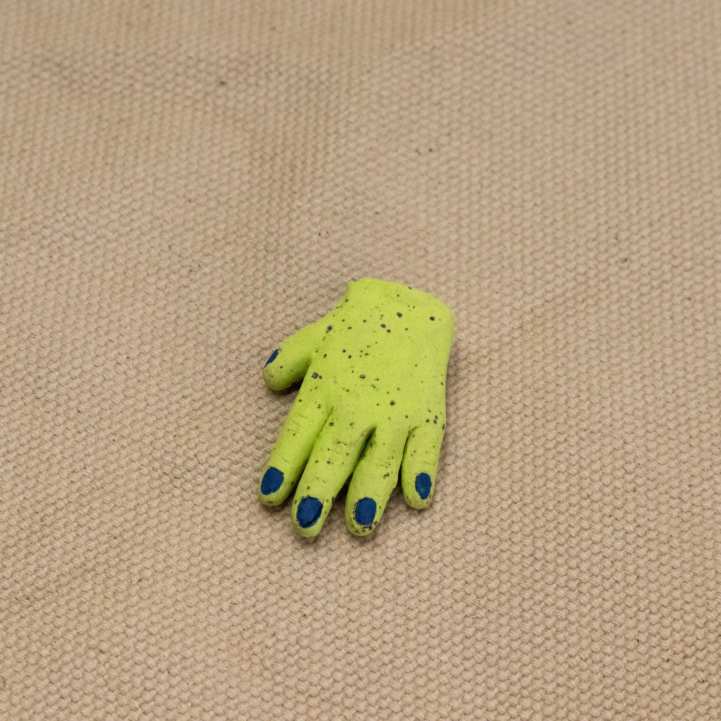 Smol Alien Hand (Chartreuse) by The Introverted Potter