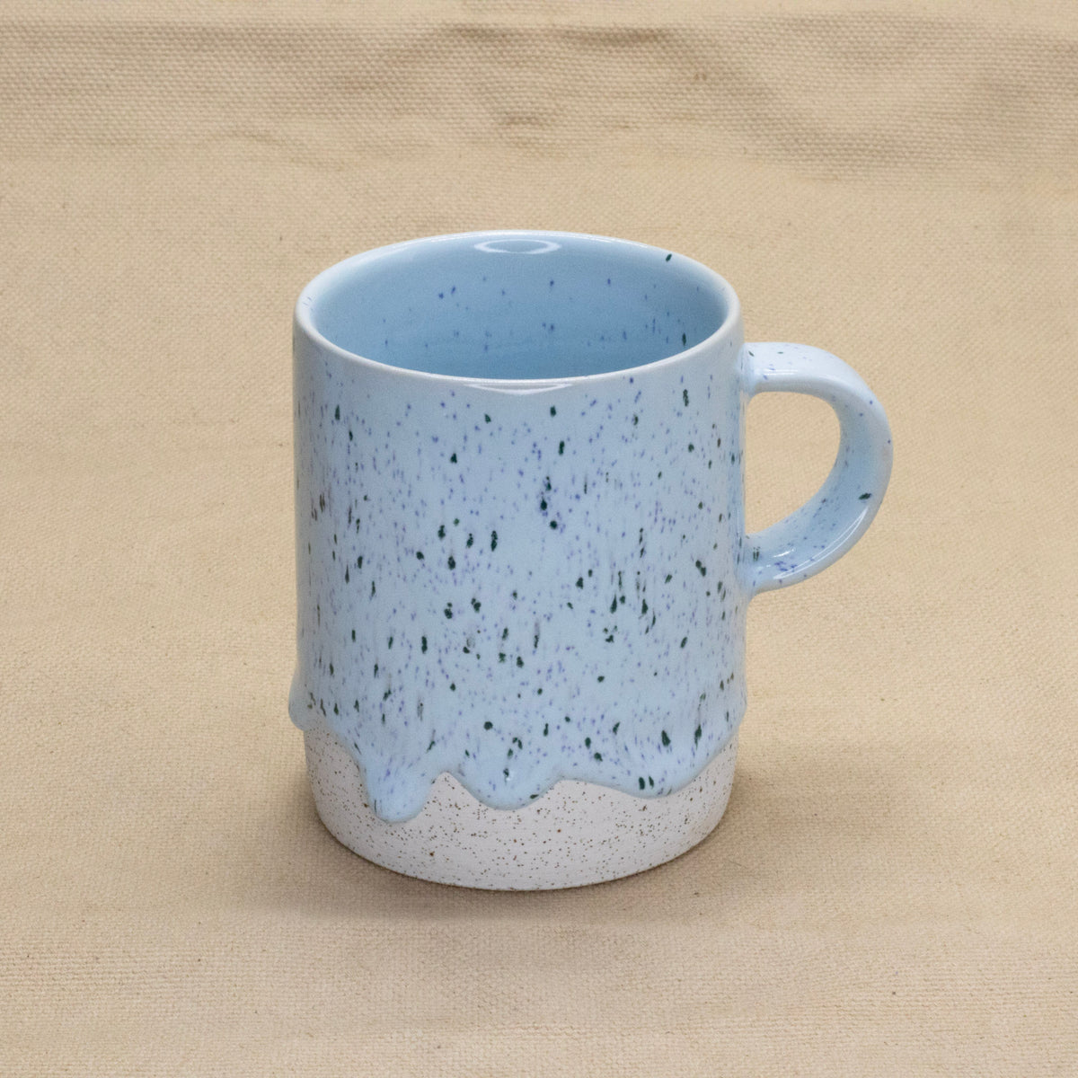 Cylinder Mug (Speckled Powder) by Drippy Pots