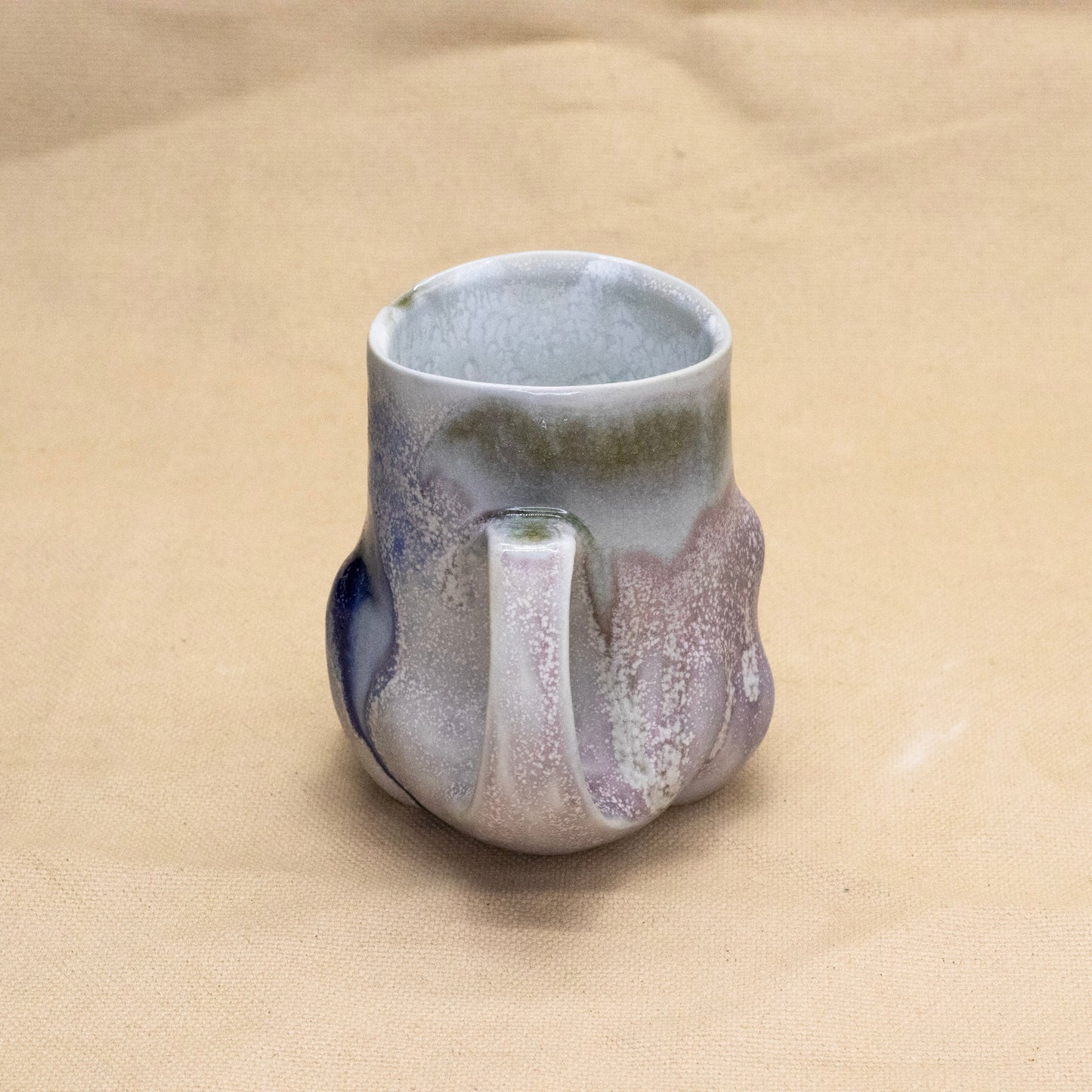 Drippy Altered Mug #3 by Liz Mazurek