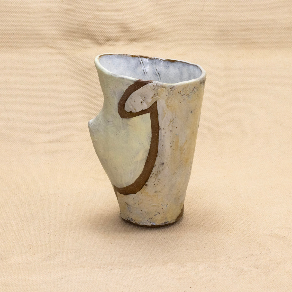 Little Tumbler with Lines #4 by Nina Berinstein