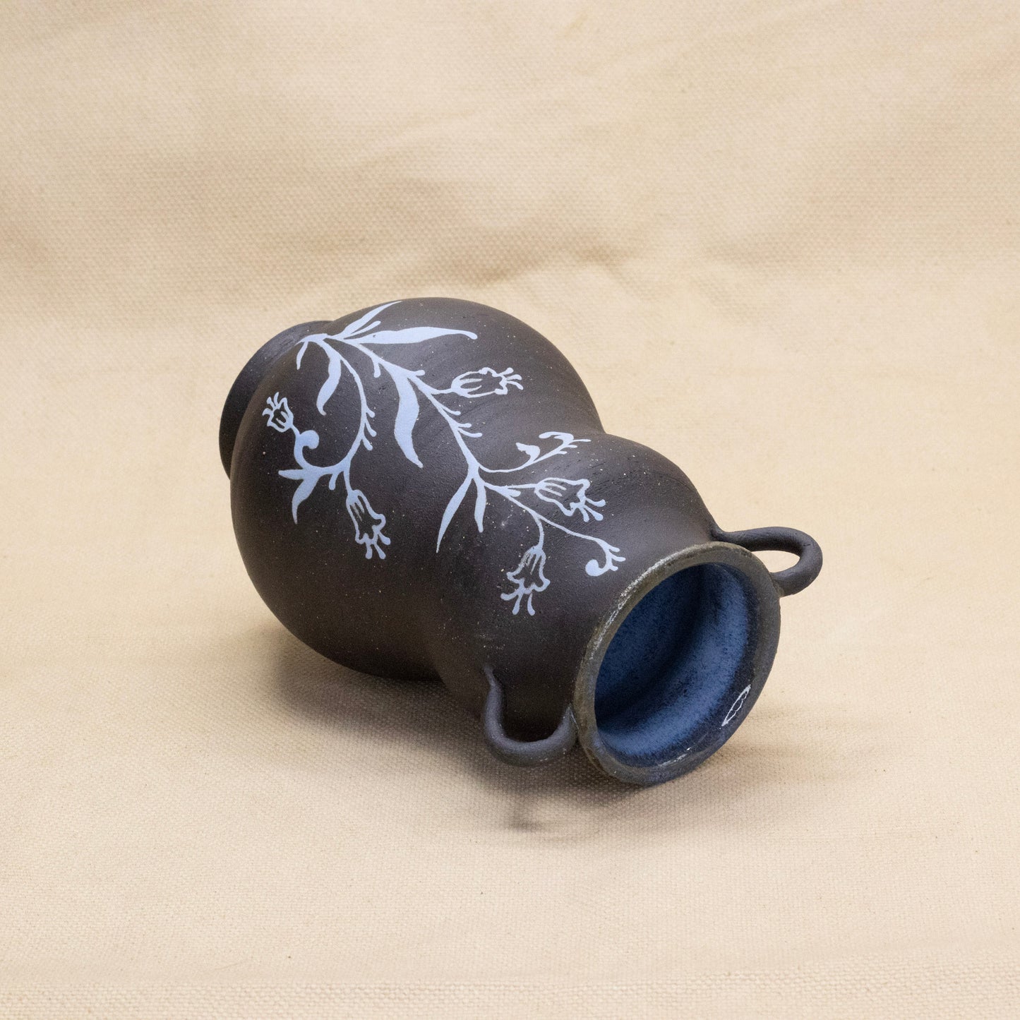 Blue Bubble Bluebell Vase by Caterpillar Clay