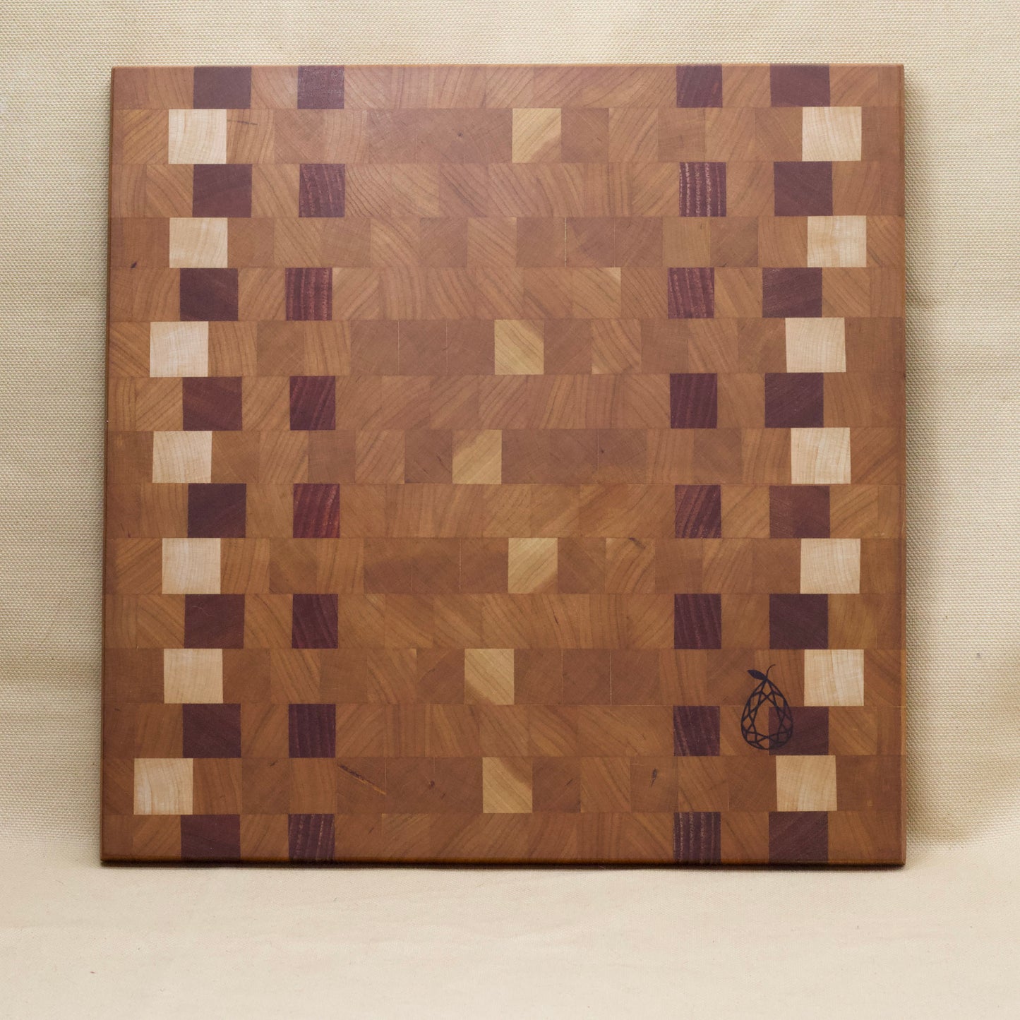 Cherry Checkers Cutting Board by Ruby Pear Woodworks
