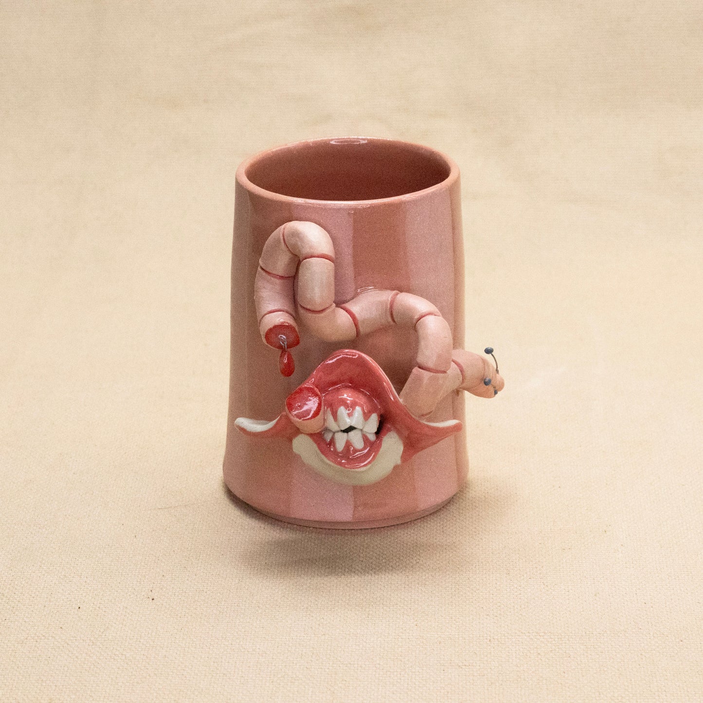 Chomp Cup (Bleeding) by Gabs Conway Ceramics