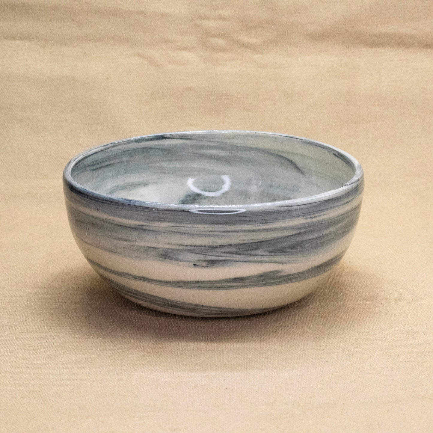 Black Swirl Bowl by Lance Bushore