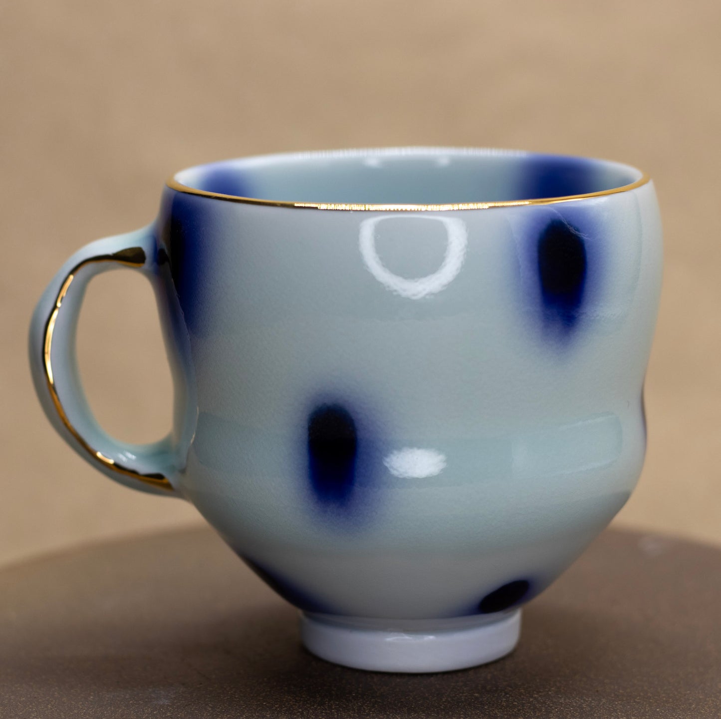 Dots Wavy Mug with Spotted Interior by Matt Watterson