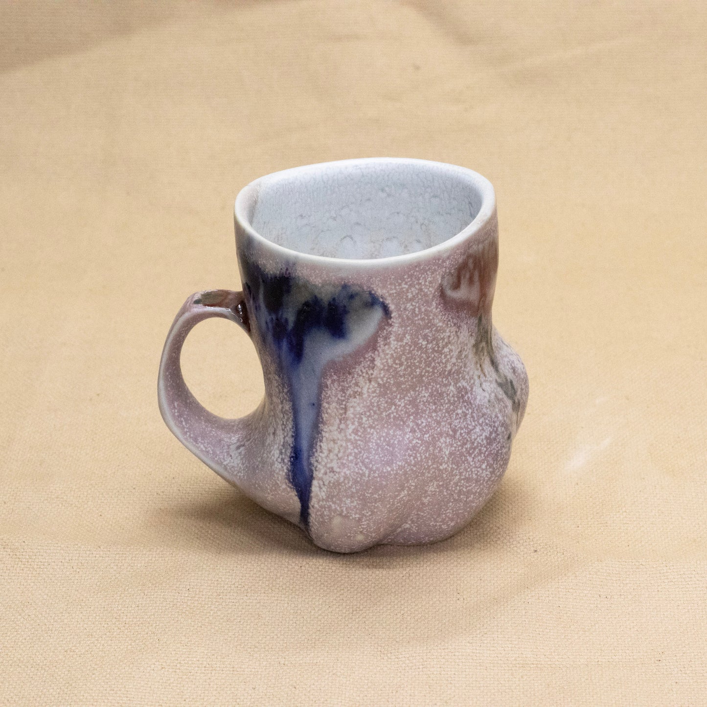 Drippy Altered Mug #1 by Liz Mazurek