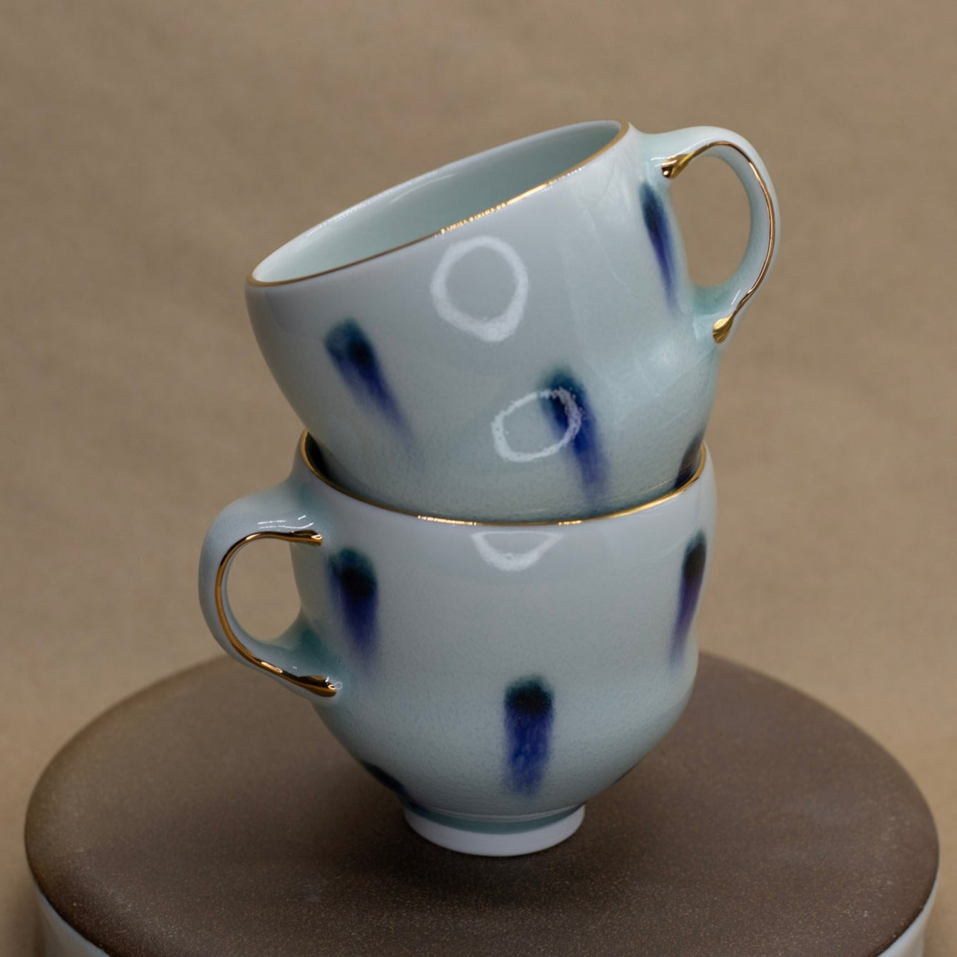 Dots Wavy Mug with White Interior by Matt Watterson