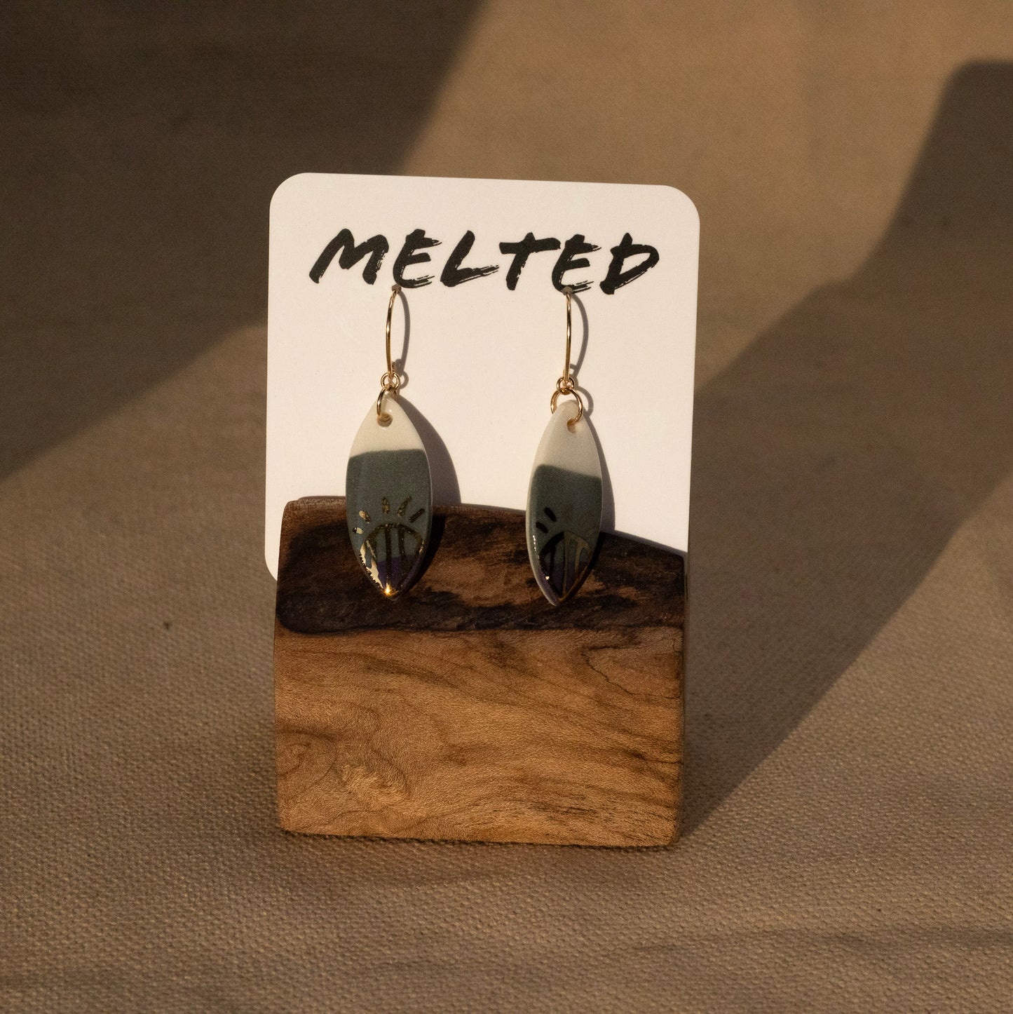 Single Drop Earrings #3 by Melted Porcelain
