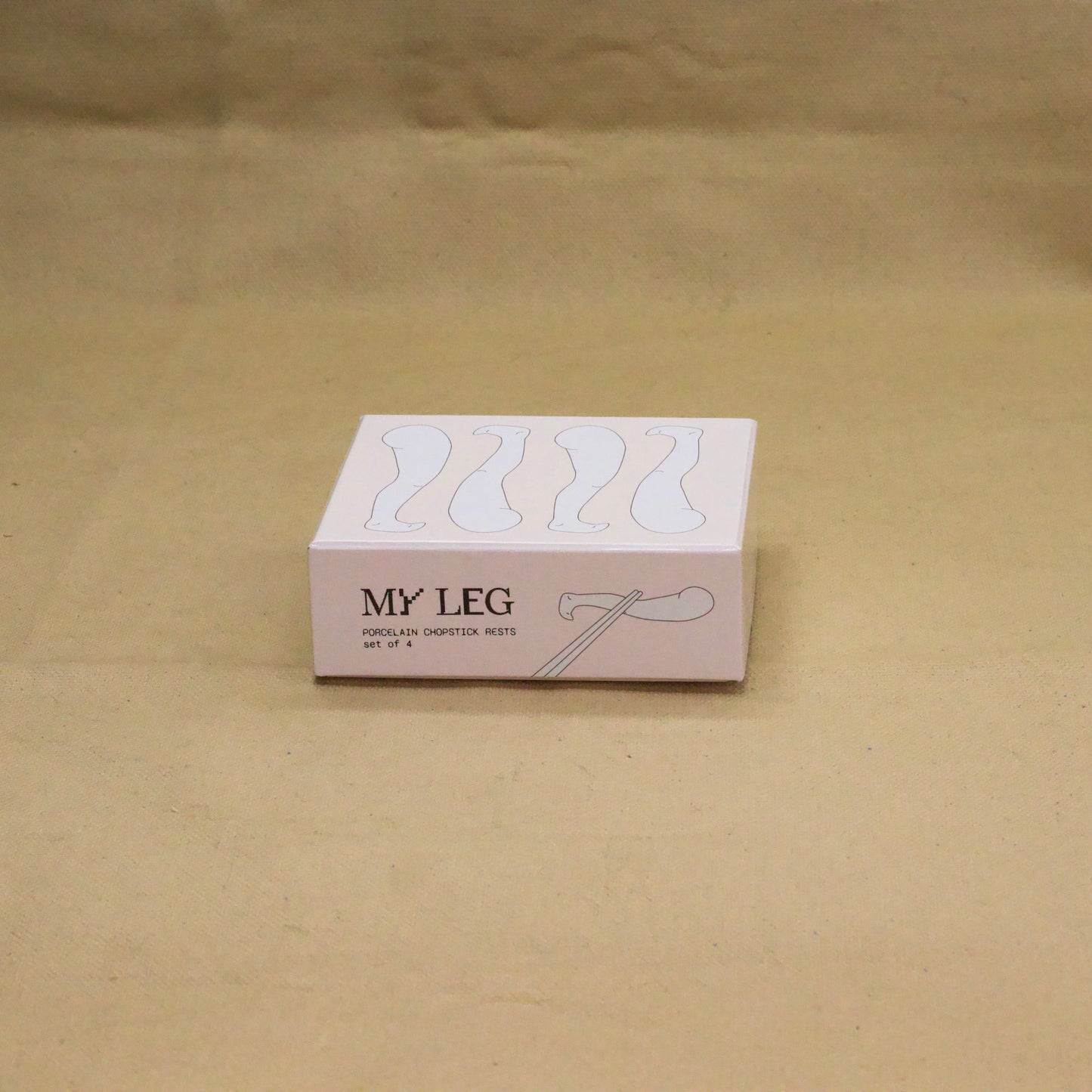 MY LEG Porcelain Chopstick Rests (Set of 4) by Jordan Metz