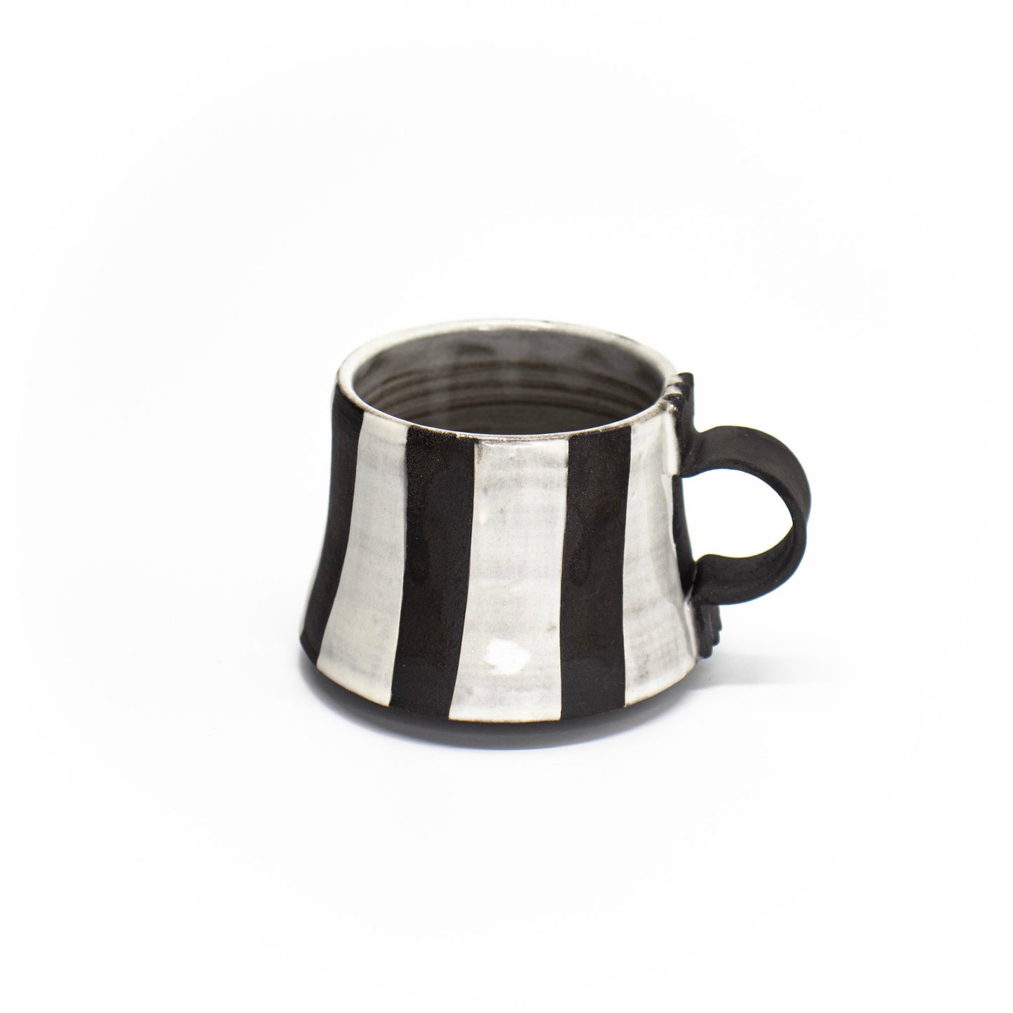 Stripes Black Contrast Mug by Emilie Skytta