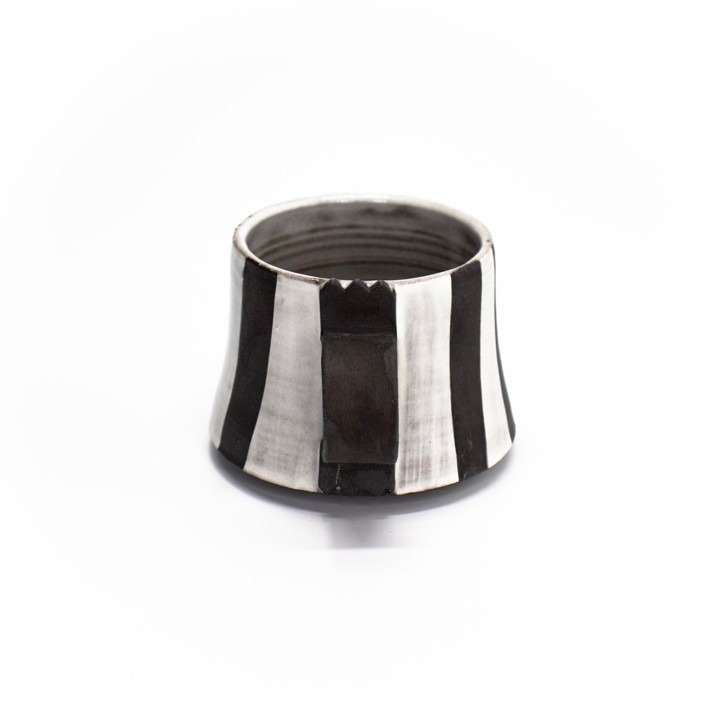 Stripes Black Contrast Mug by Emilie Skytta