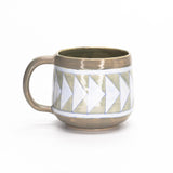 Arrowed Tile Mugs by Song Pottery