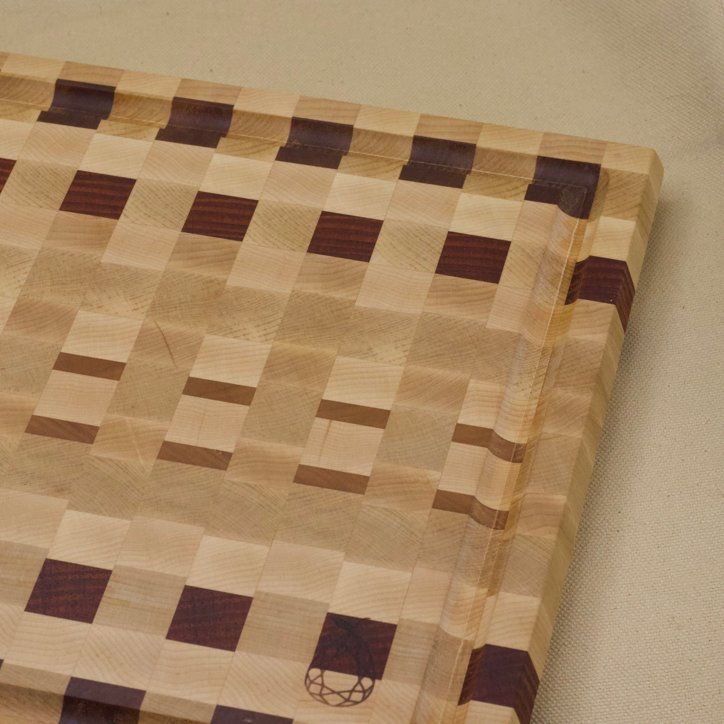 Maple Checkers Cutting Board by Ruby Pear Woodworks