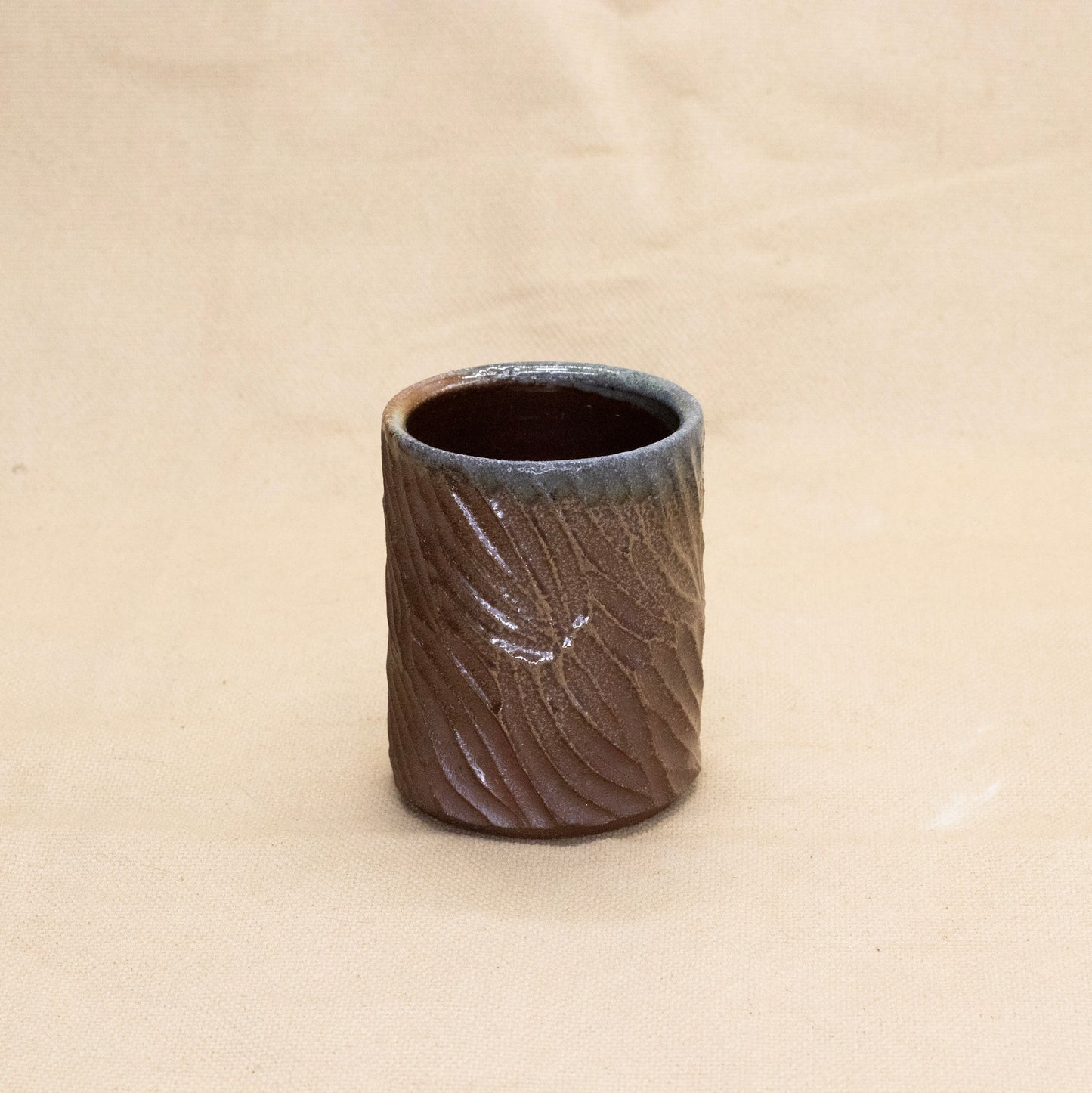Tiny Soda-Fired Mug: Kelp by Jennifer Nerad