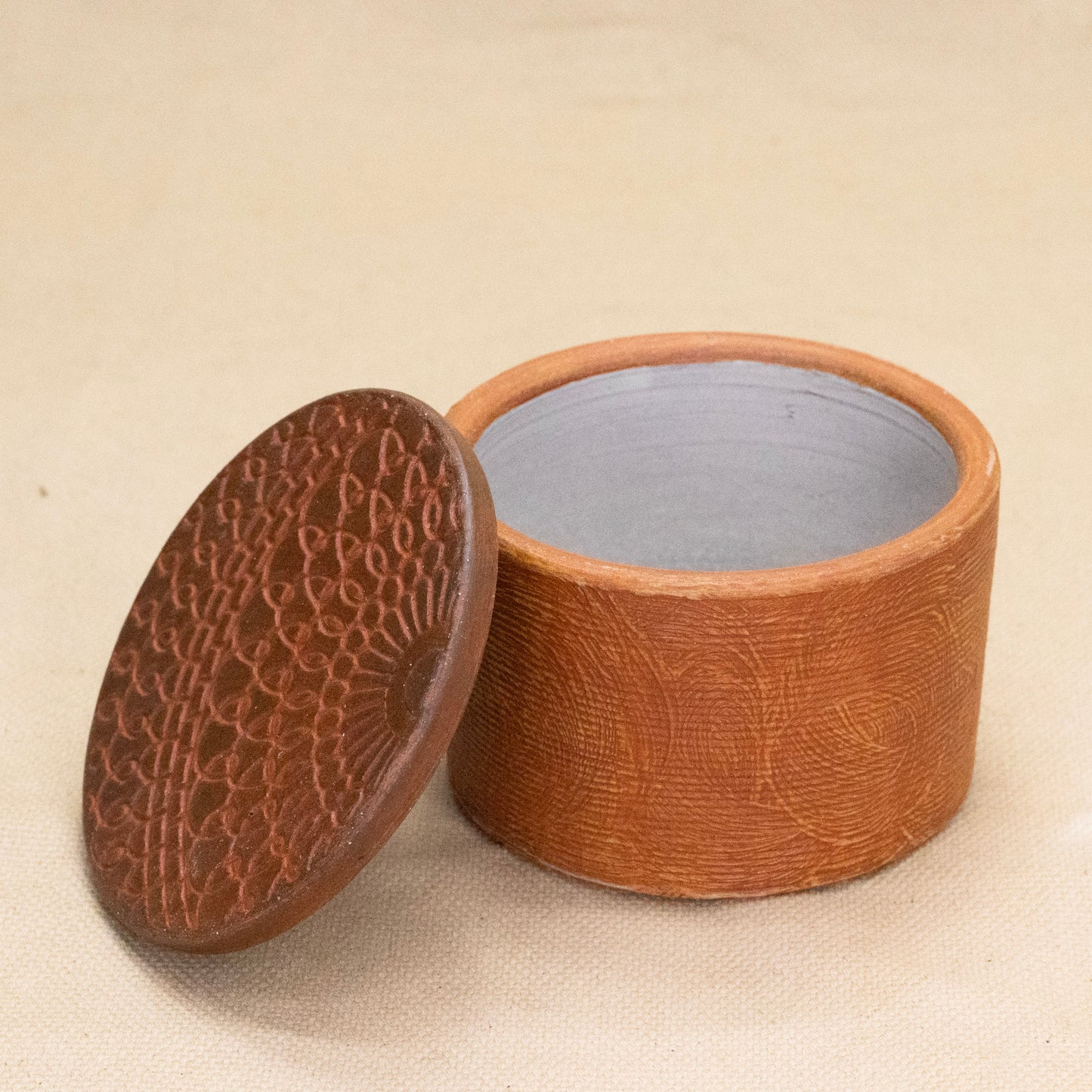 Salt Cellar (Red/Yellow) by Functional Heirlooms