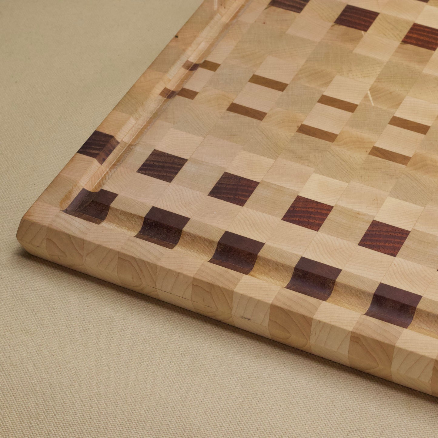 Maple Checkers Cutting Board by Ruby Pear Woodworks