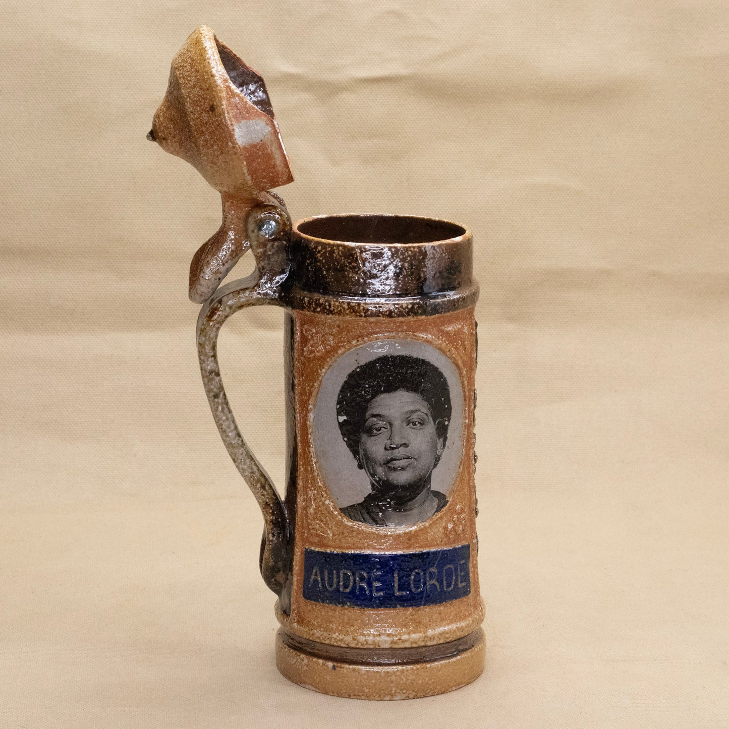 Audre Lorde Stein (with lid and hinge) by Olivia Ruth