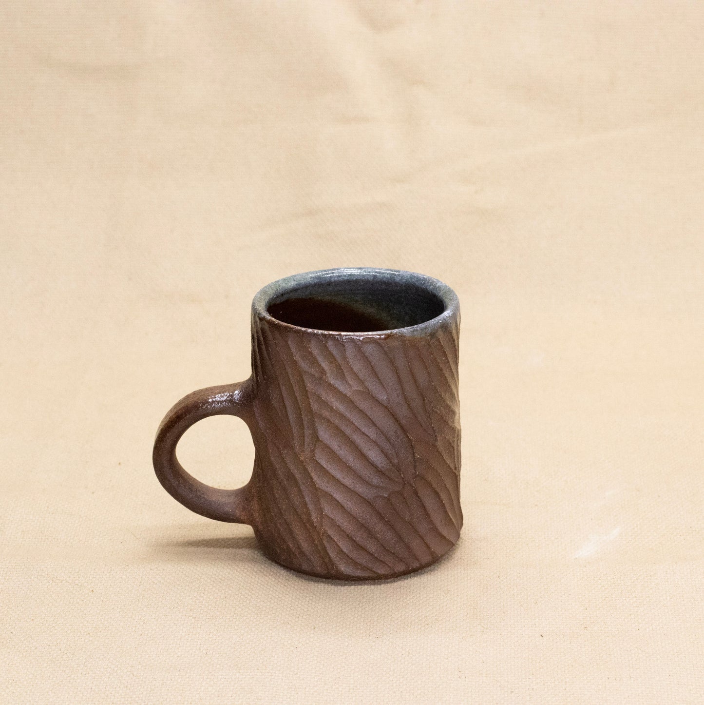 Tiny Soda-Fired Mug: Kelp by Jennifer Nerad