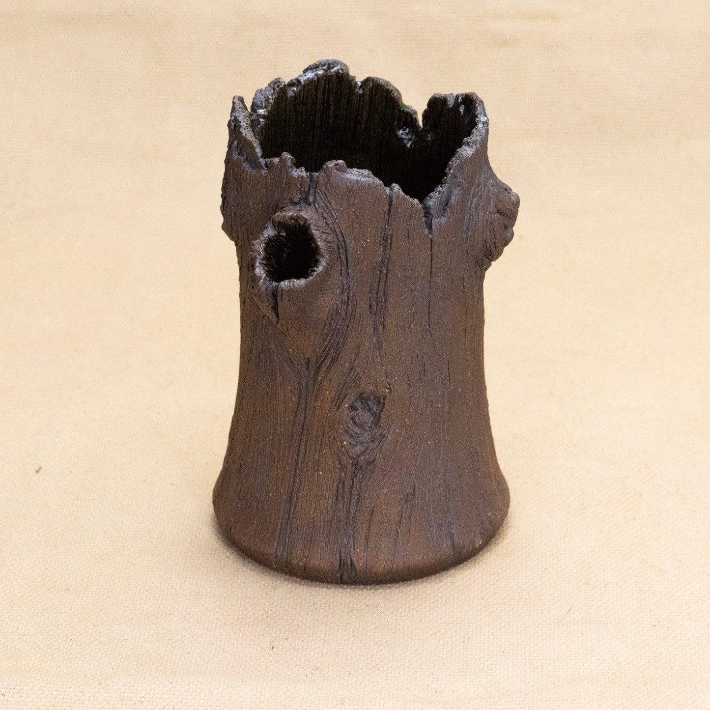 Tree Trunk Bud Vase #1 by Dustin Low