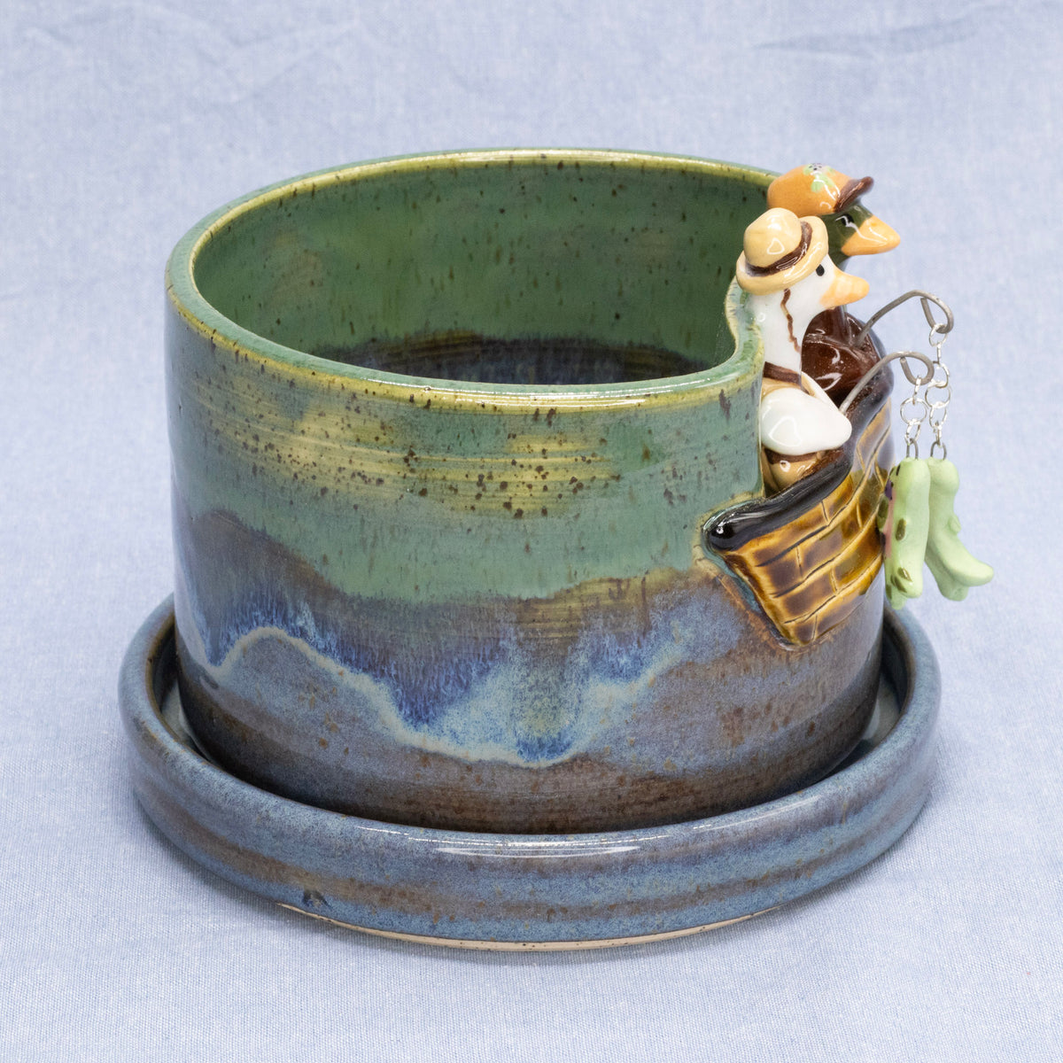 Gone Fishin' Planter by Capy Clay Ceramics