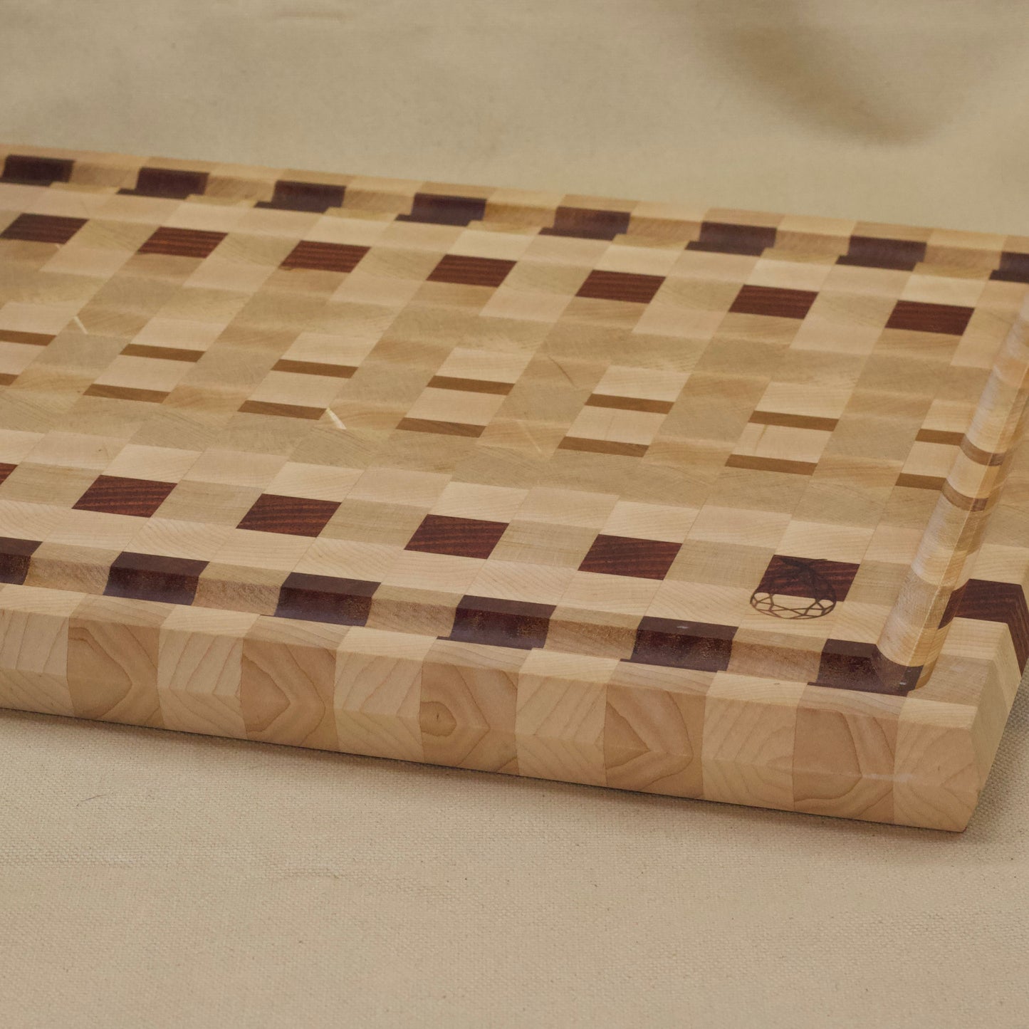Maple Checkers Cutting Board by Ruby Pear Woodworks