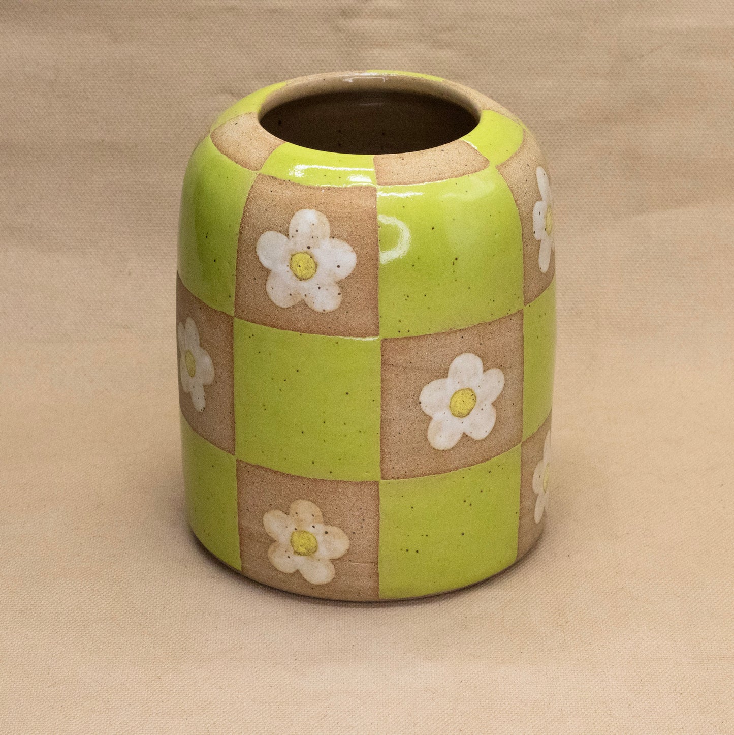 Checked Vase by Liz Leong