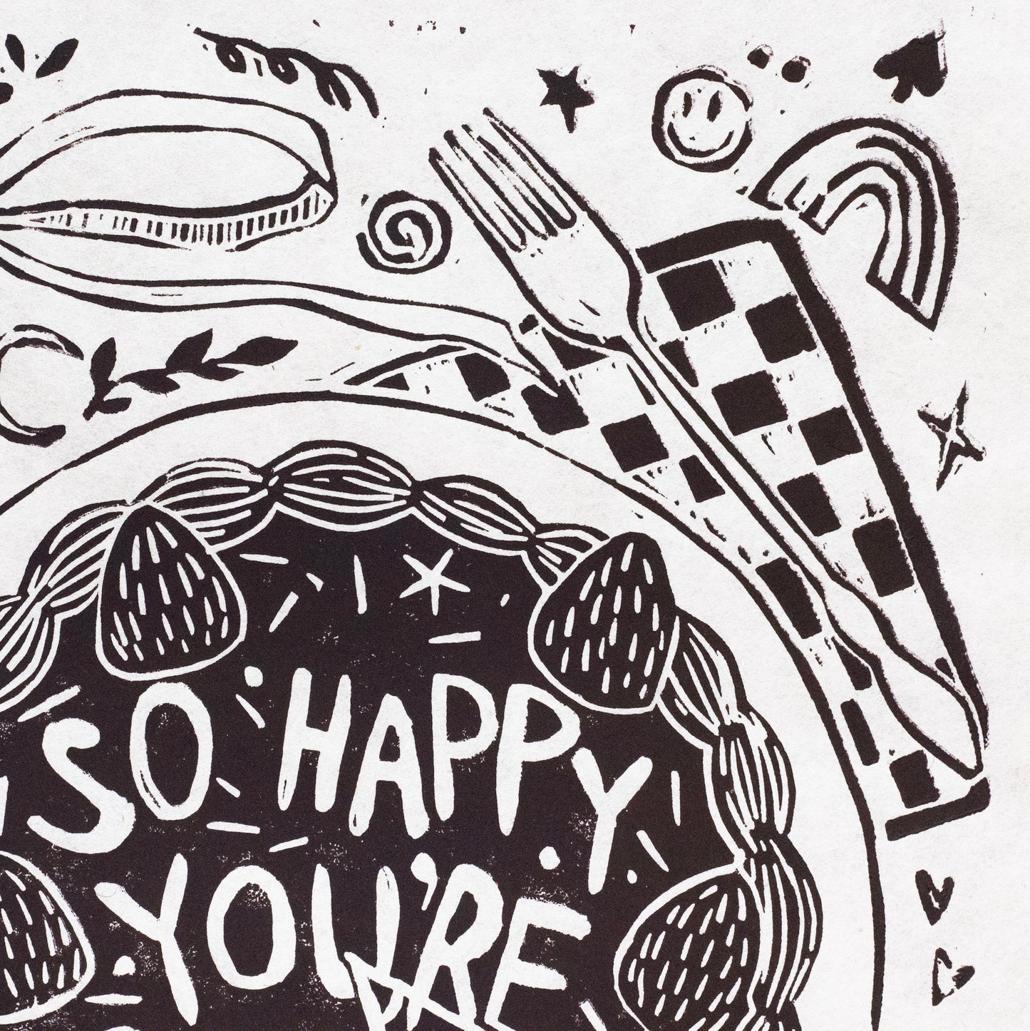 "So Happy You're Queer!" (Black Ink) by Rawley Clark