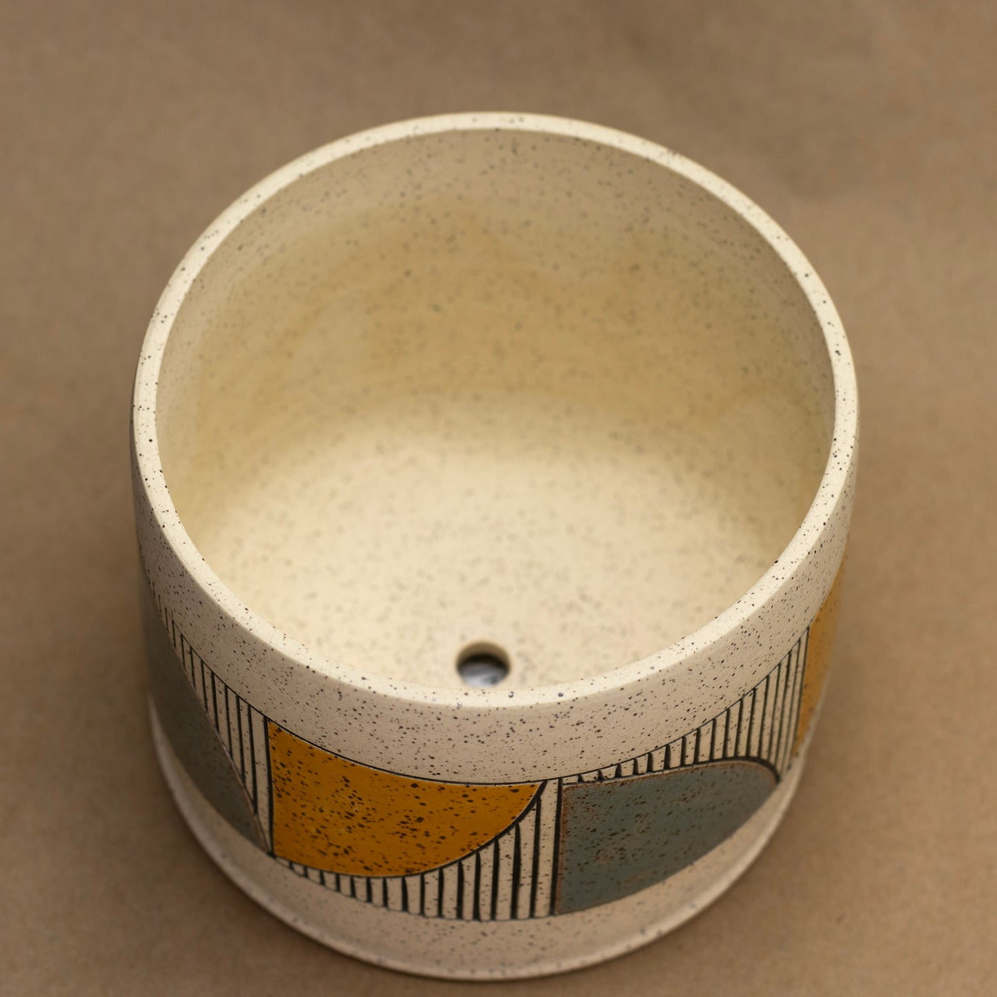 Wheat and Sage Quad Planter by Sanctuary Ceramics