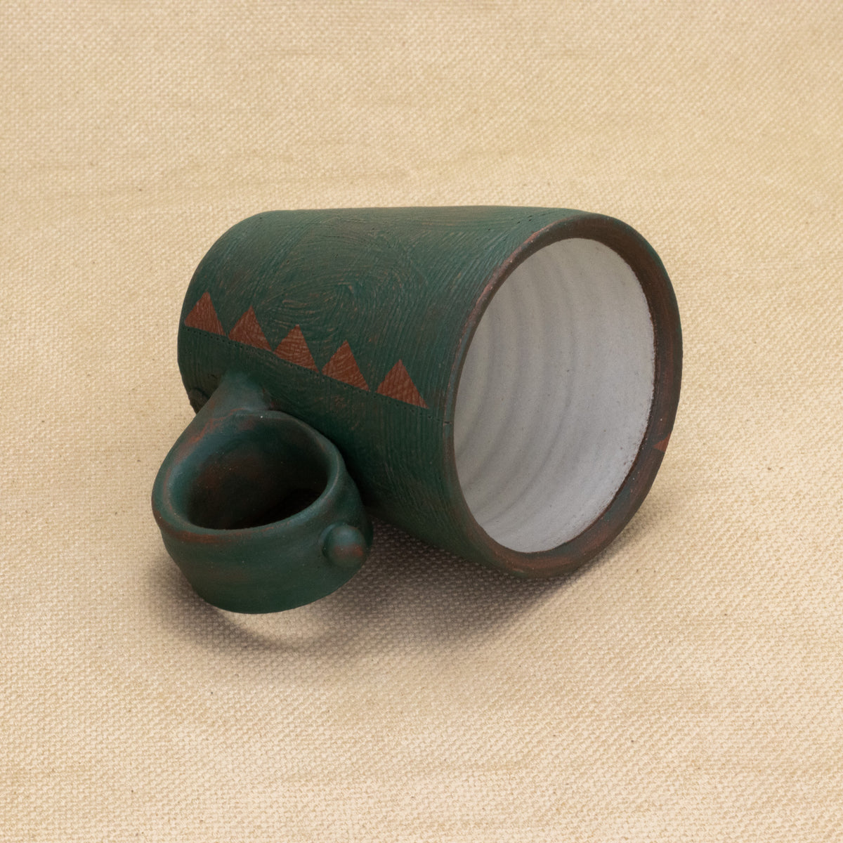 Espresso Mug (Jade/Pink) by Functional Heirlooms