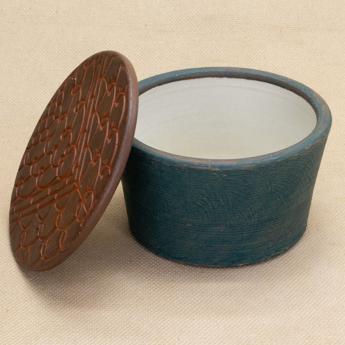 Salt Cellar (Peacock/Green #2) by Functional Heirlooms