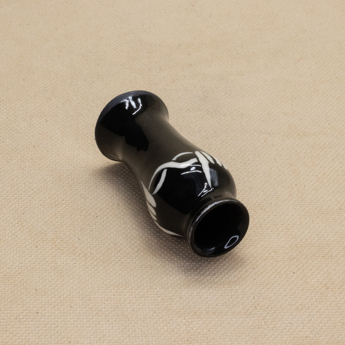 Black Barbwire Smol Vase by The Introverted Potter