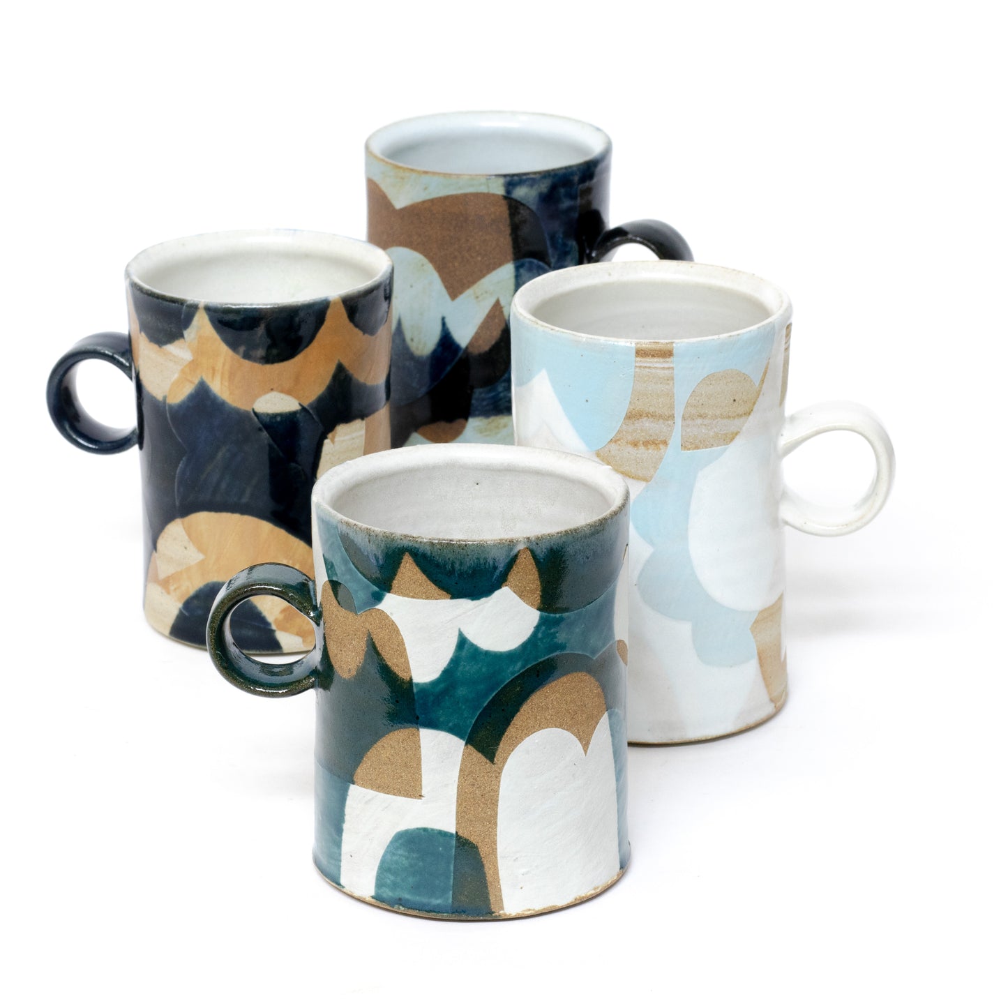 Colorful Shapes Mugs by Sarah Steininger Leroux