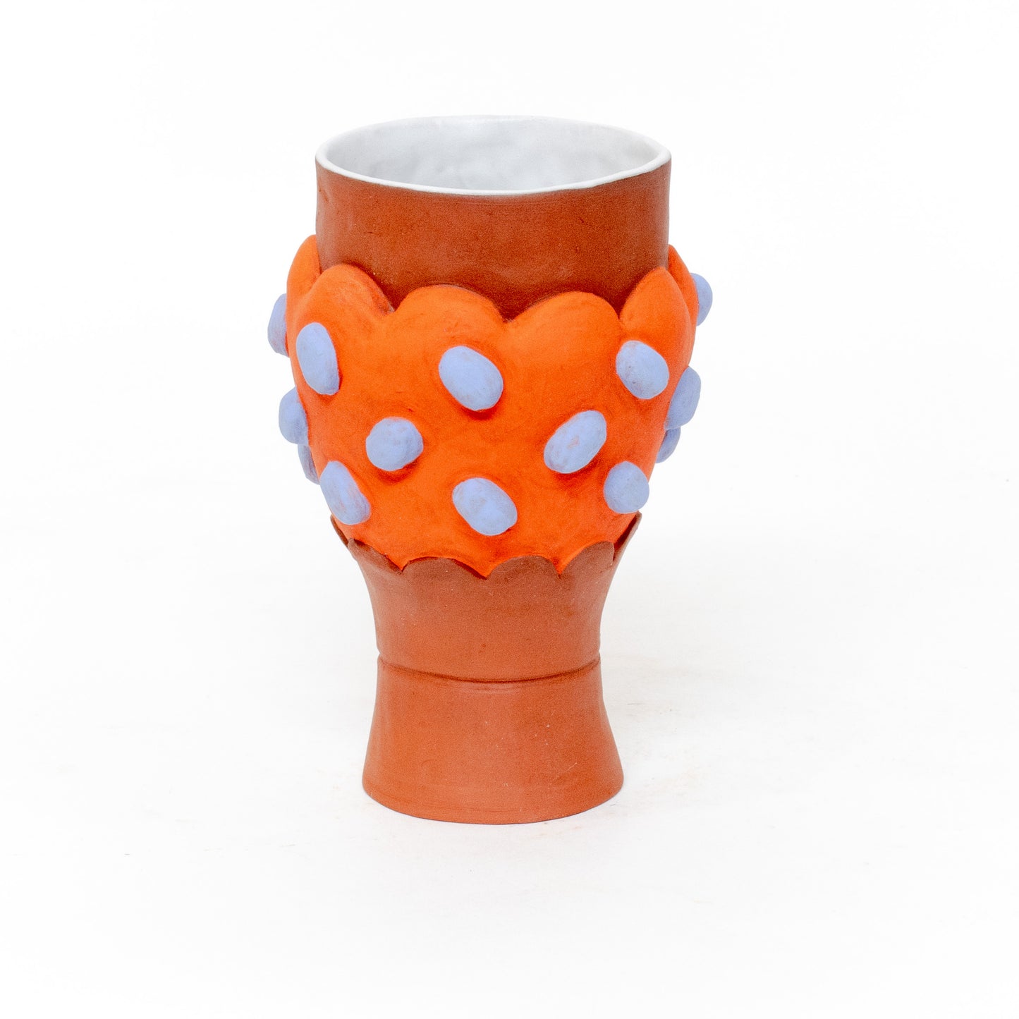 Orange Cupcake with Blue Sprinkles by Naomi Peterson