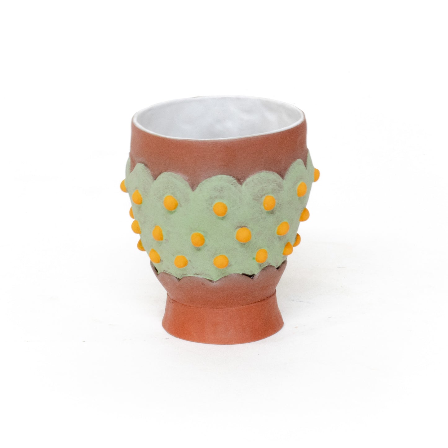 Green Cup-cake with Yellow Sprinkles by Naomi Peterson
