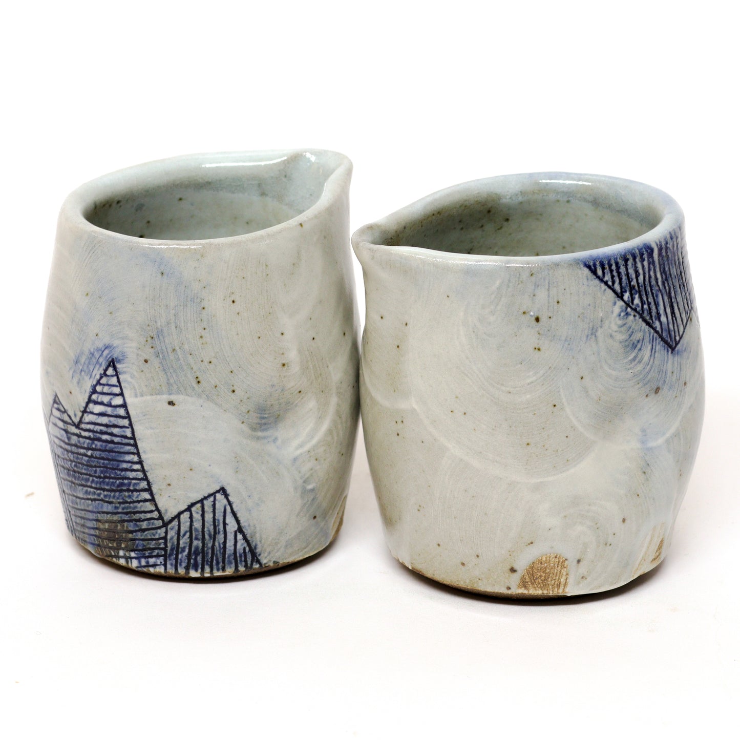 Mountain Cream and Sugar by Sarah Steininger Leroux
