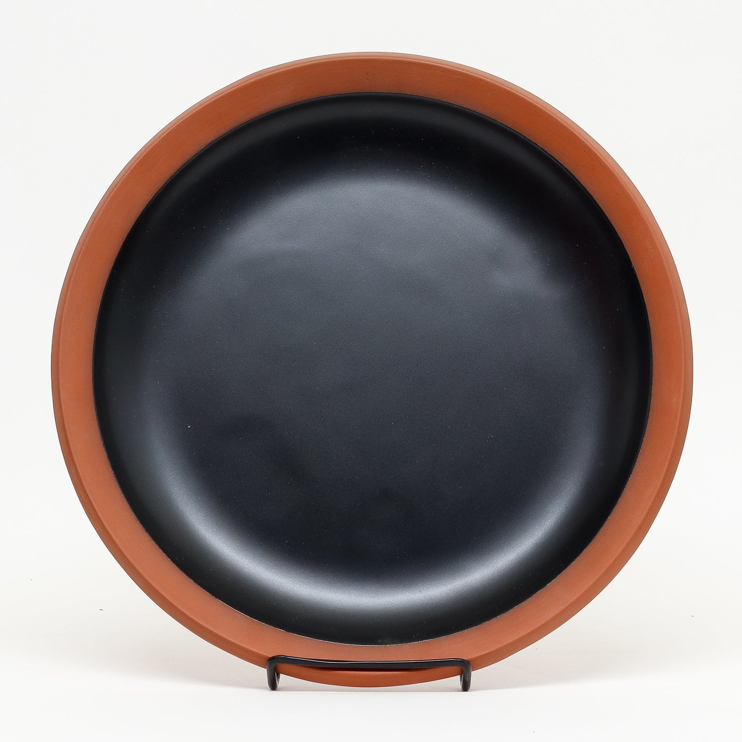 Wide Rule Dinner Plate by Eshelman Pottery