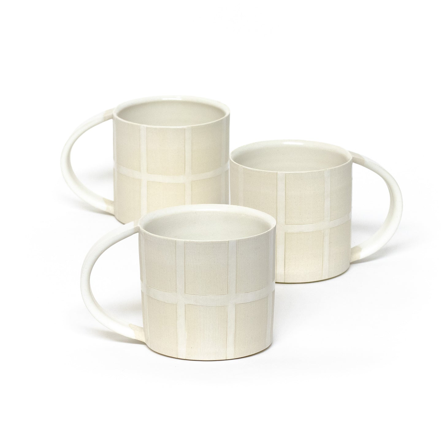 Grid Mugs by Theresa Choi