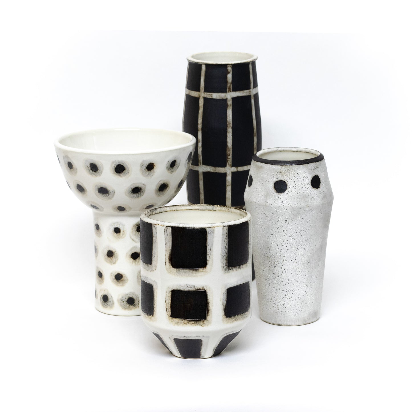 Black Windows Vase/Cachepot by Theresa Choi