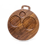 Circles Walnut Charcuterie Board by Ruby Pear Woodworks