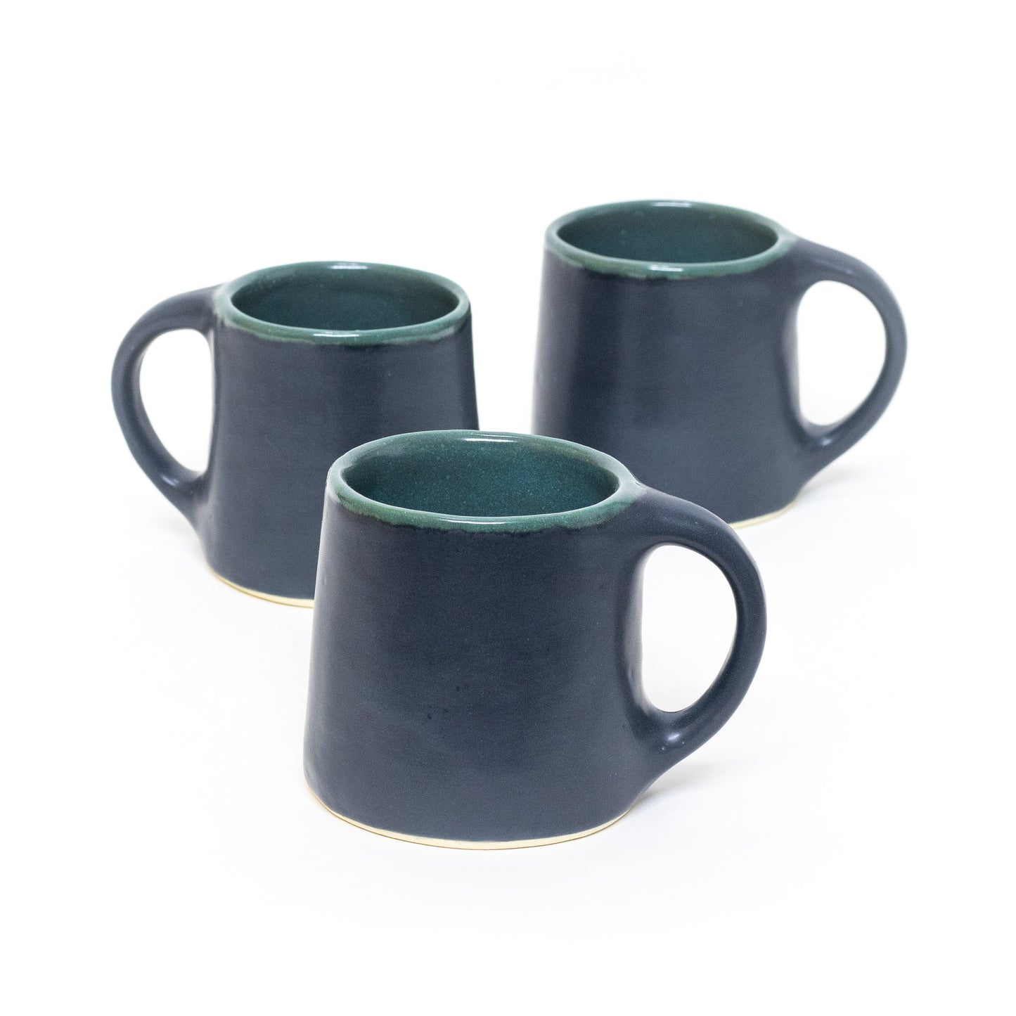 Charcoal and Dark Green Mug by Stacey Schultz