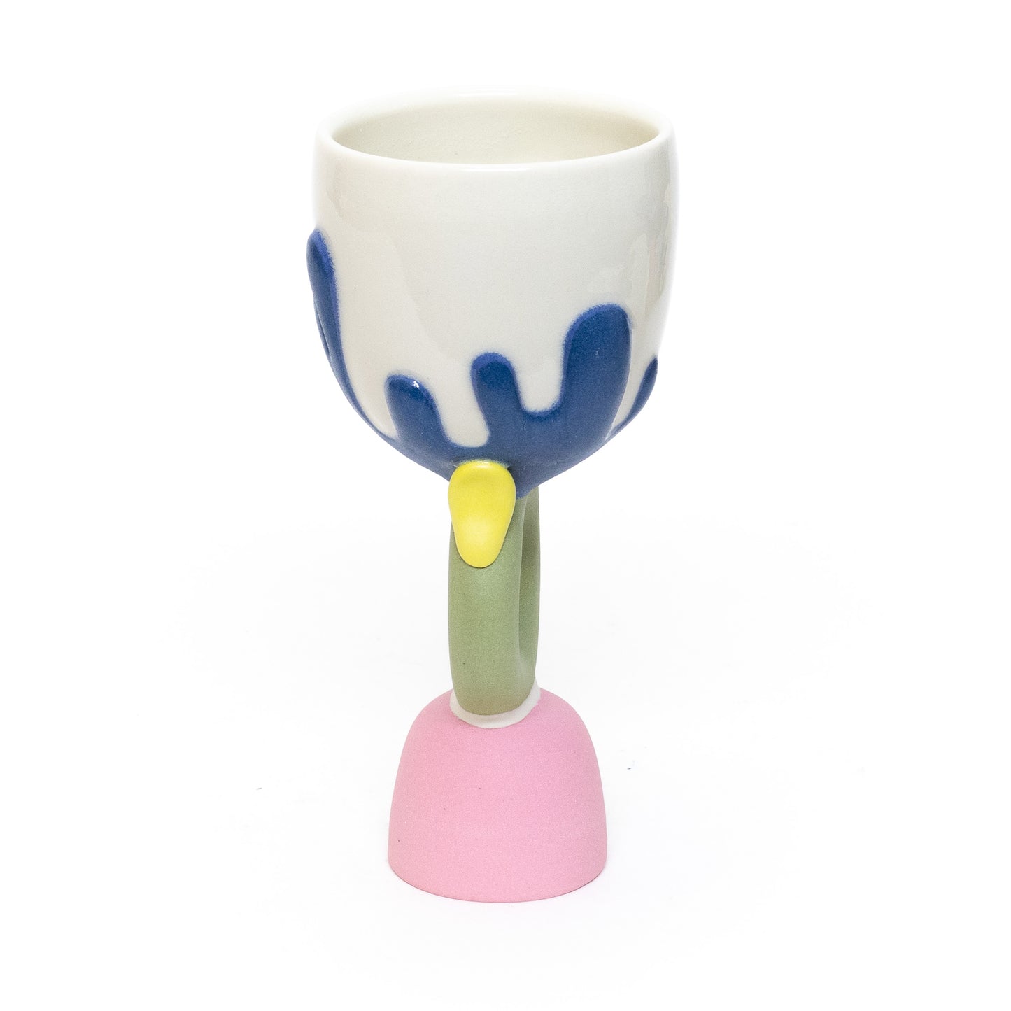 Blue Coral Goblet by Beanstalk Ceramics