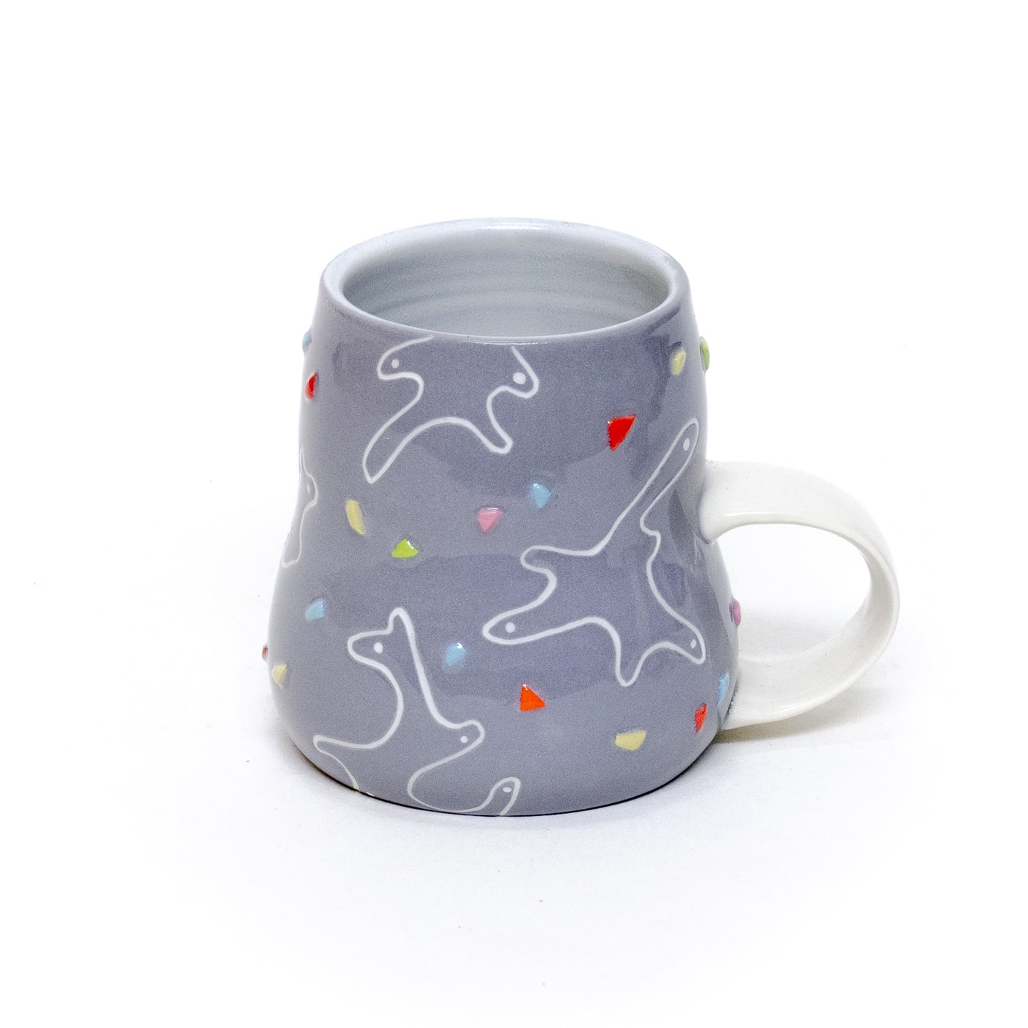 Slate Blue Confetti Mug by Beanstalk Ceramics