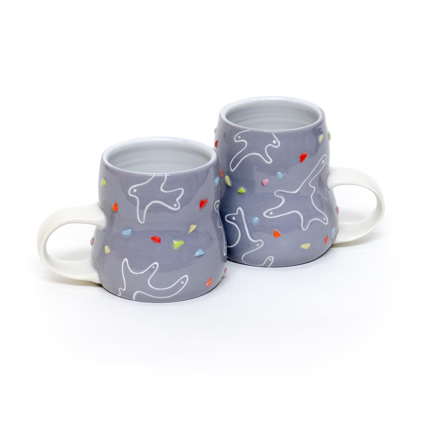 Slate Blue Confetti Mug by Beanstalk Ceramics