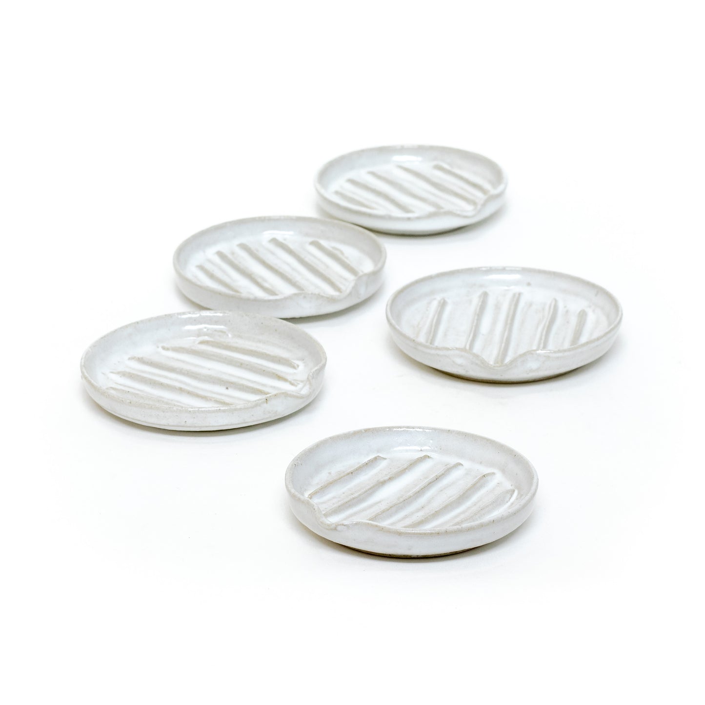 White Soap Dish by Song Pottery